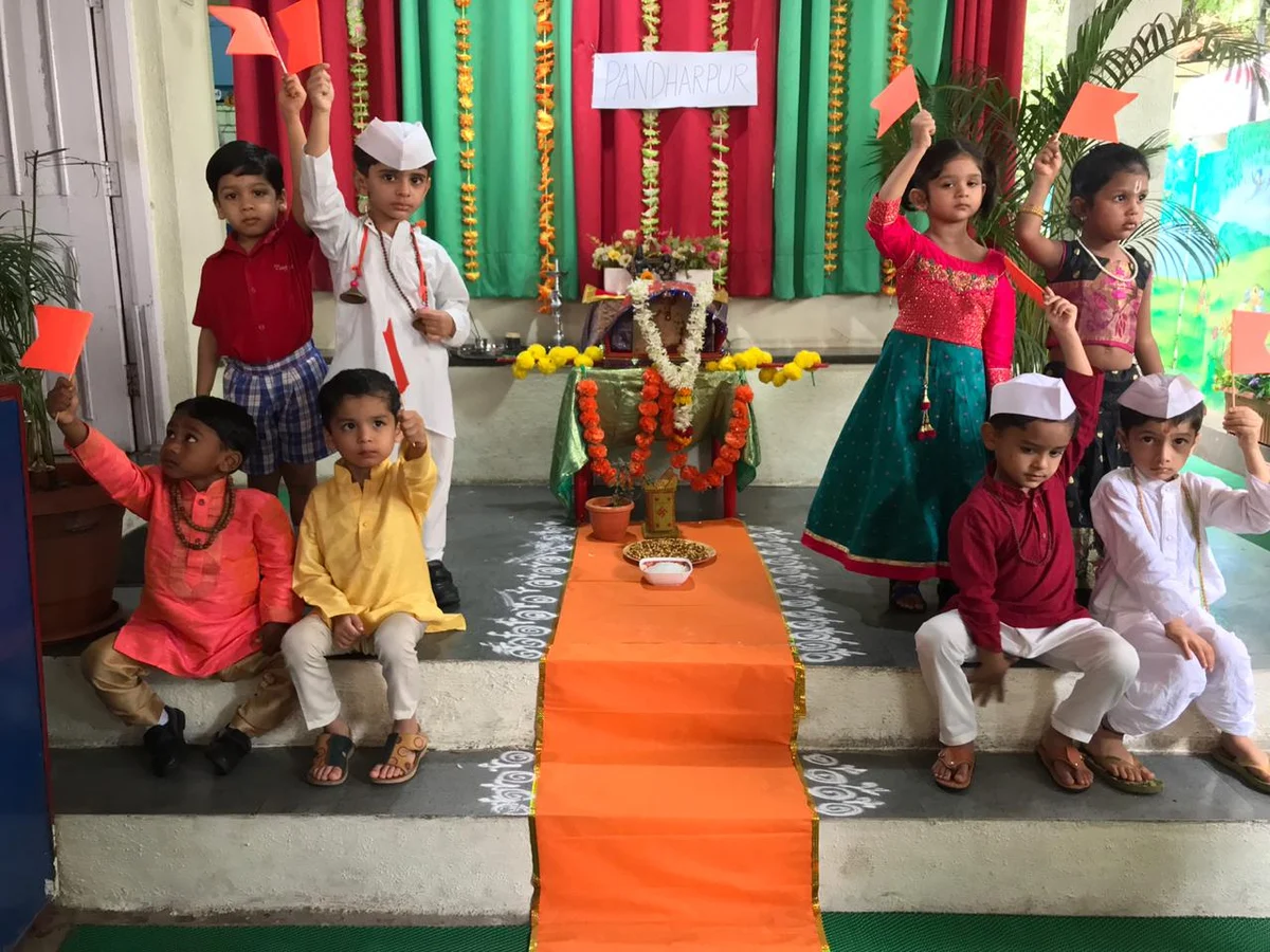 Pandharpur Wari festival celebration at Tiny Tots Preschool